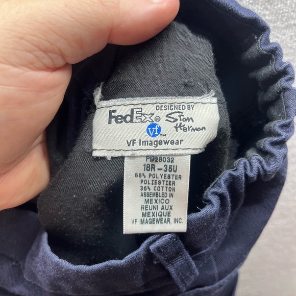 FedEx Work Pants Womens 18R Plus size Safety stripes Comfy Business 2336 - Picture 2 of 7